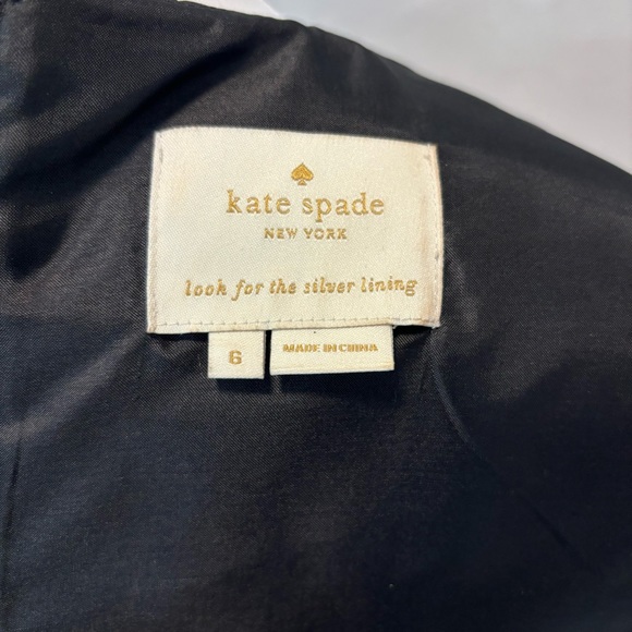 Kate Spade Cutout A-Line Dress Breath of Fresh Air Size 6 Black - Picture 9 of 13